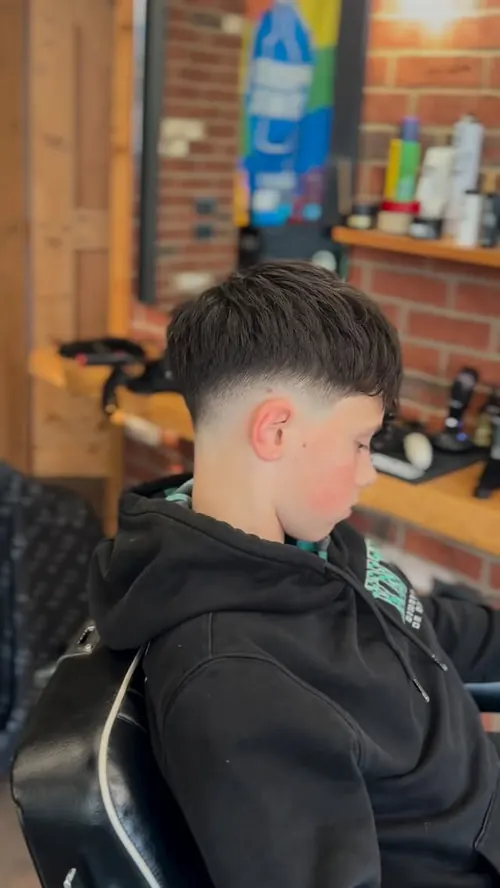 Crop fade con sfumatura alta
